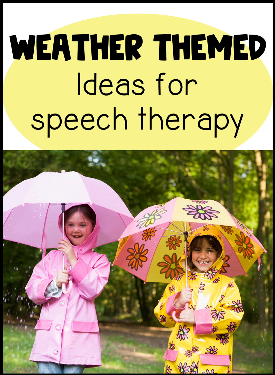 Weather Themed Speech Therapy Ideas - Speech Tree Co